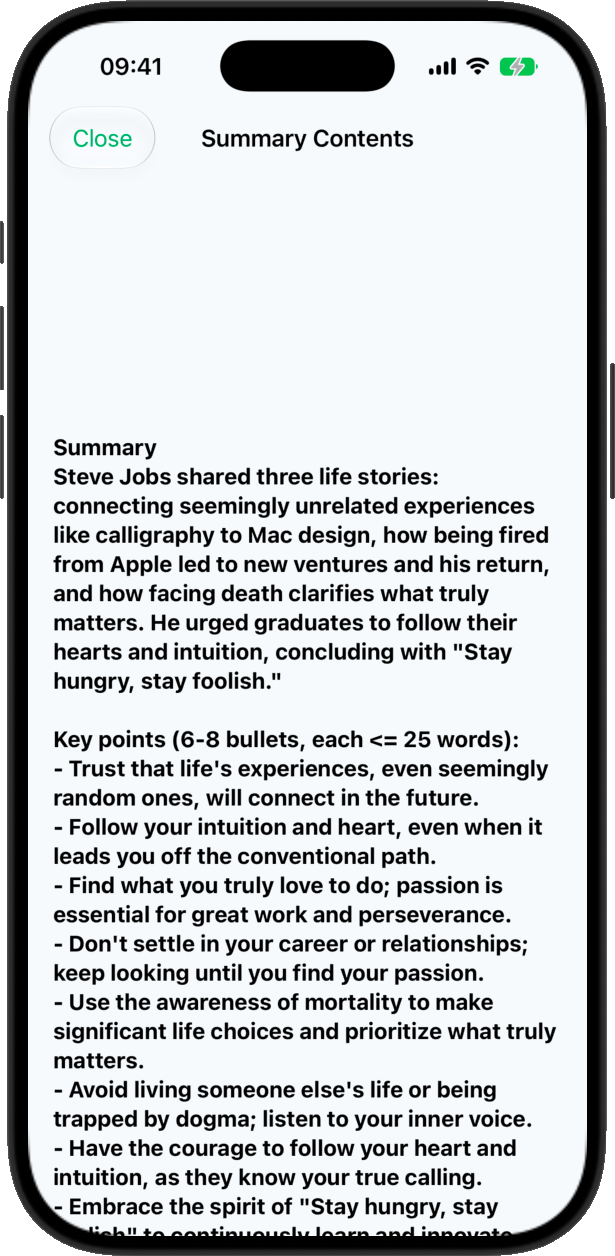 ReChew card detail view, making a saved idea easier to revisit